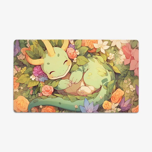 A Dragon in a Flower Patch Playmat - Plain