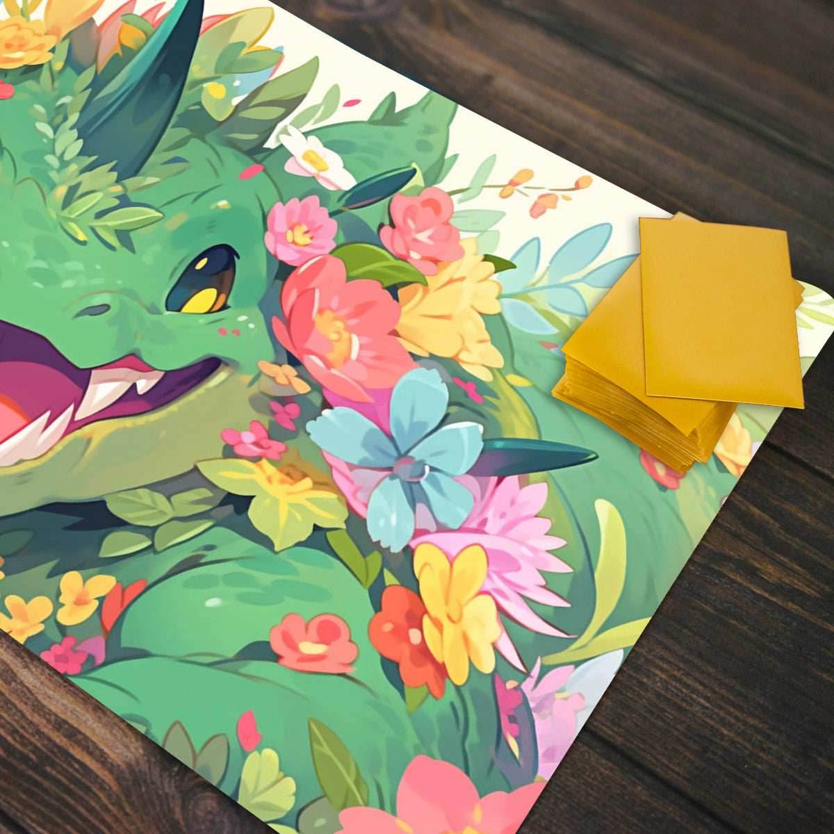 The Guffawing Green Dragon Playmat - Plain