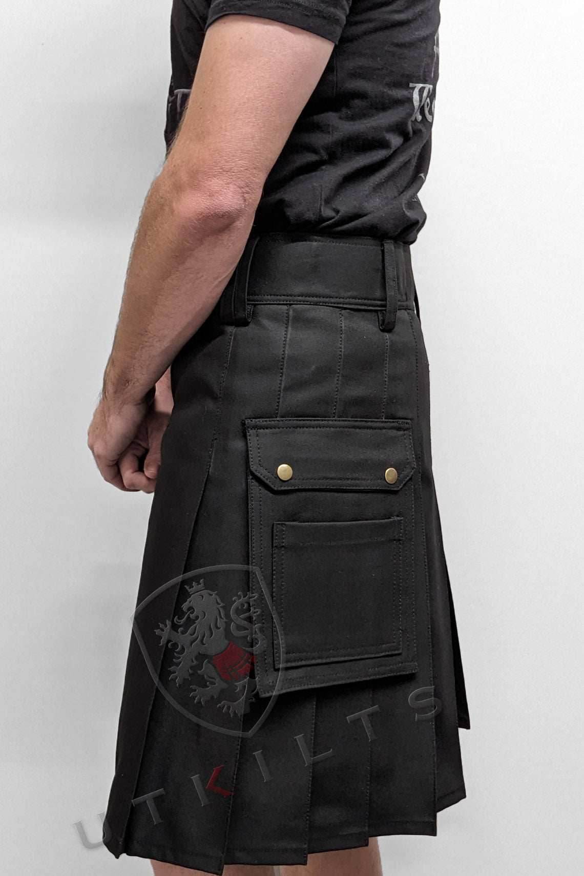 Utility Kilt – GlenLoch, Black - 30 / 22