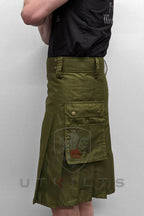 Utility Kilt – GlenLoch, Olive Green - 30 / 22