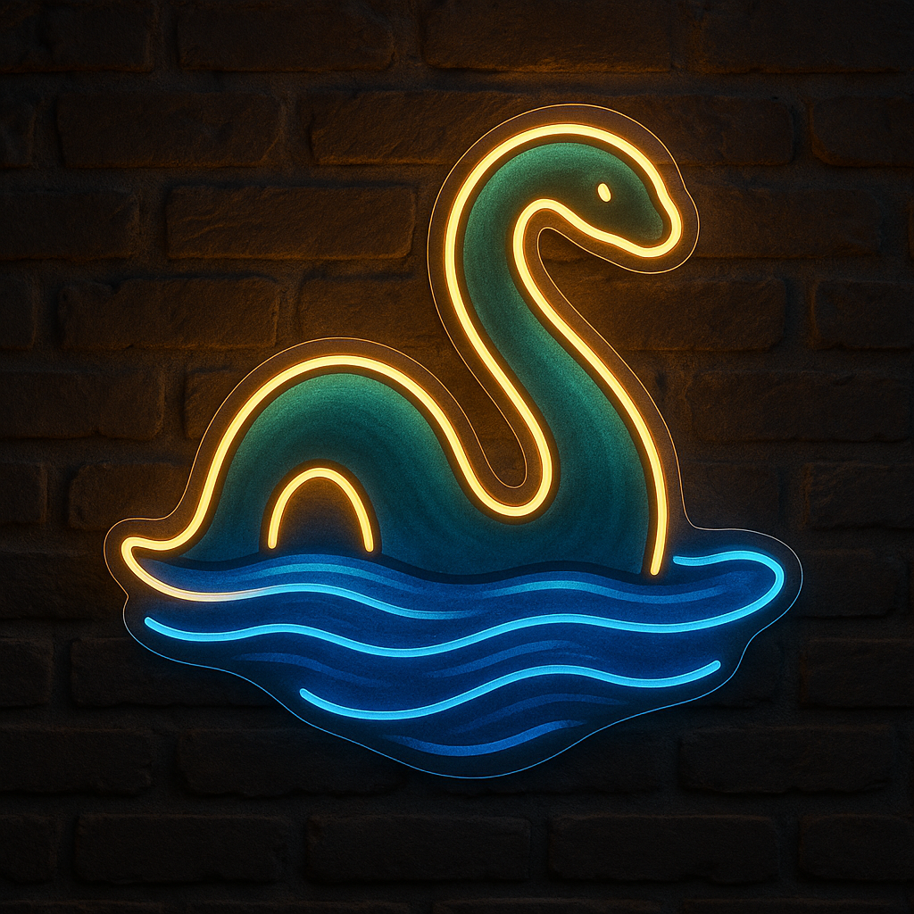 Loch Ness Monster LED Neon Sign