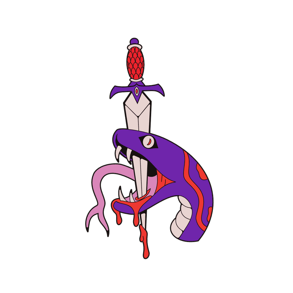 Lock Jaw Enamel Pin - 