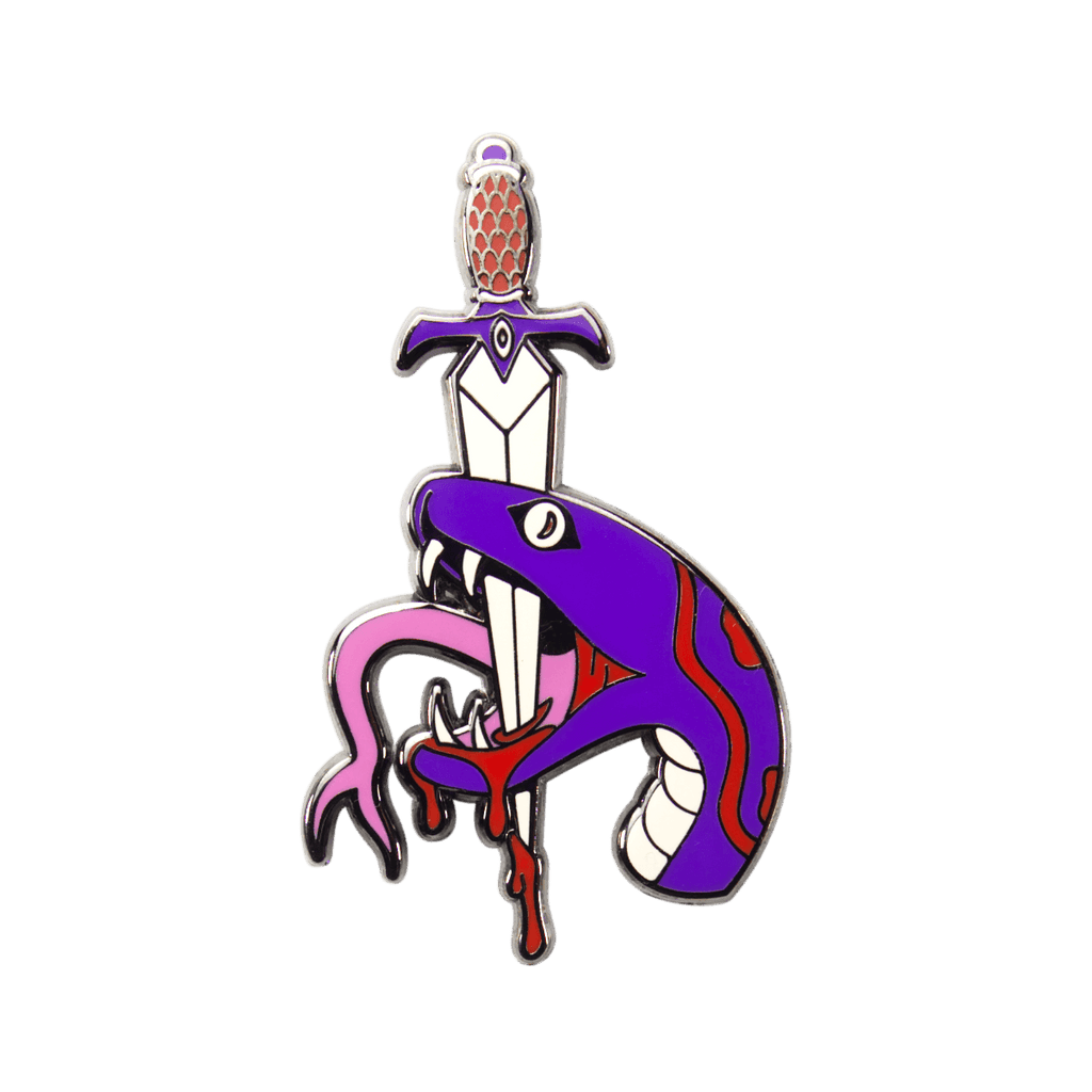 Lock Jaw Enamel Pin - 