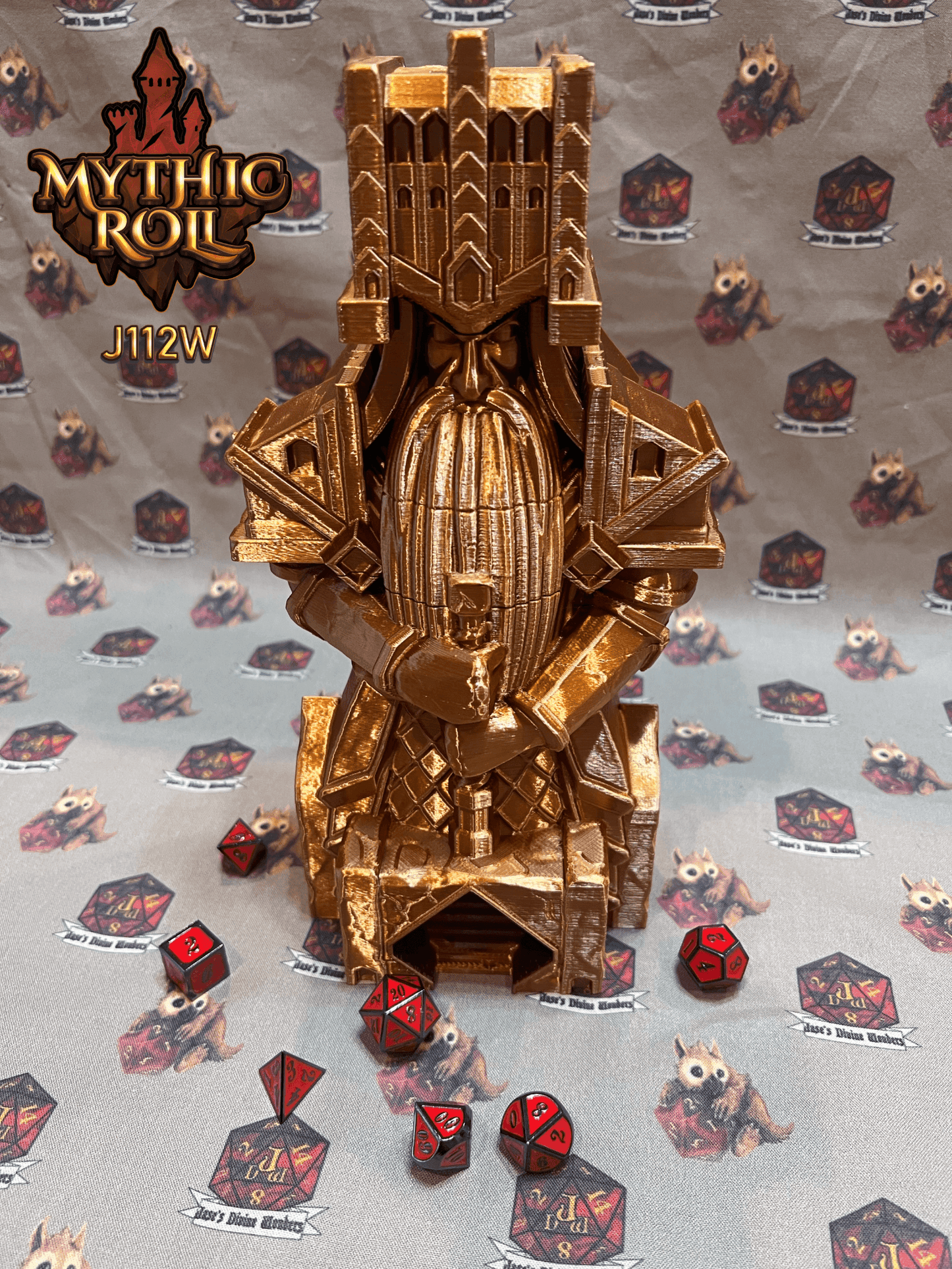 Mythic Roll Dice Tower - Baldur's Shrine - Black