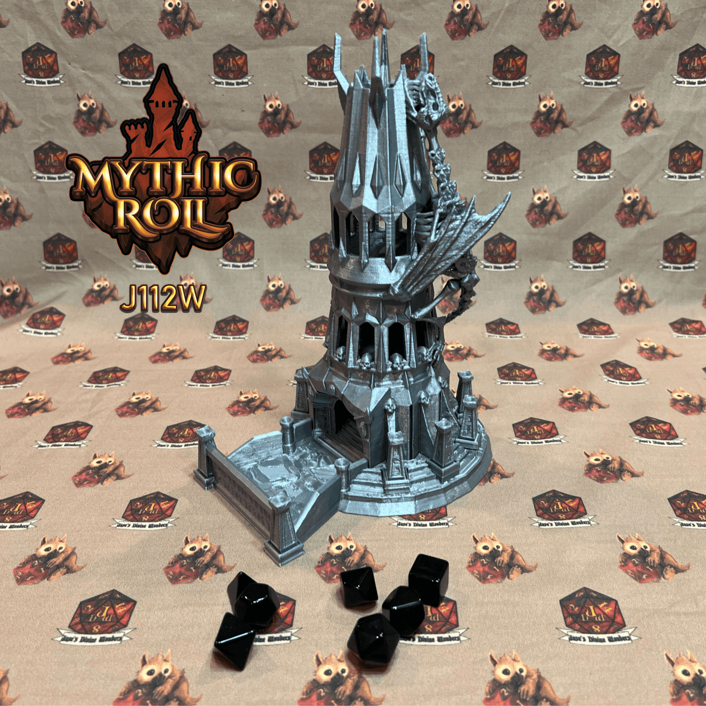 Mythic Roll Dice Tower - The Heart of the Necropolis - Black