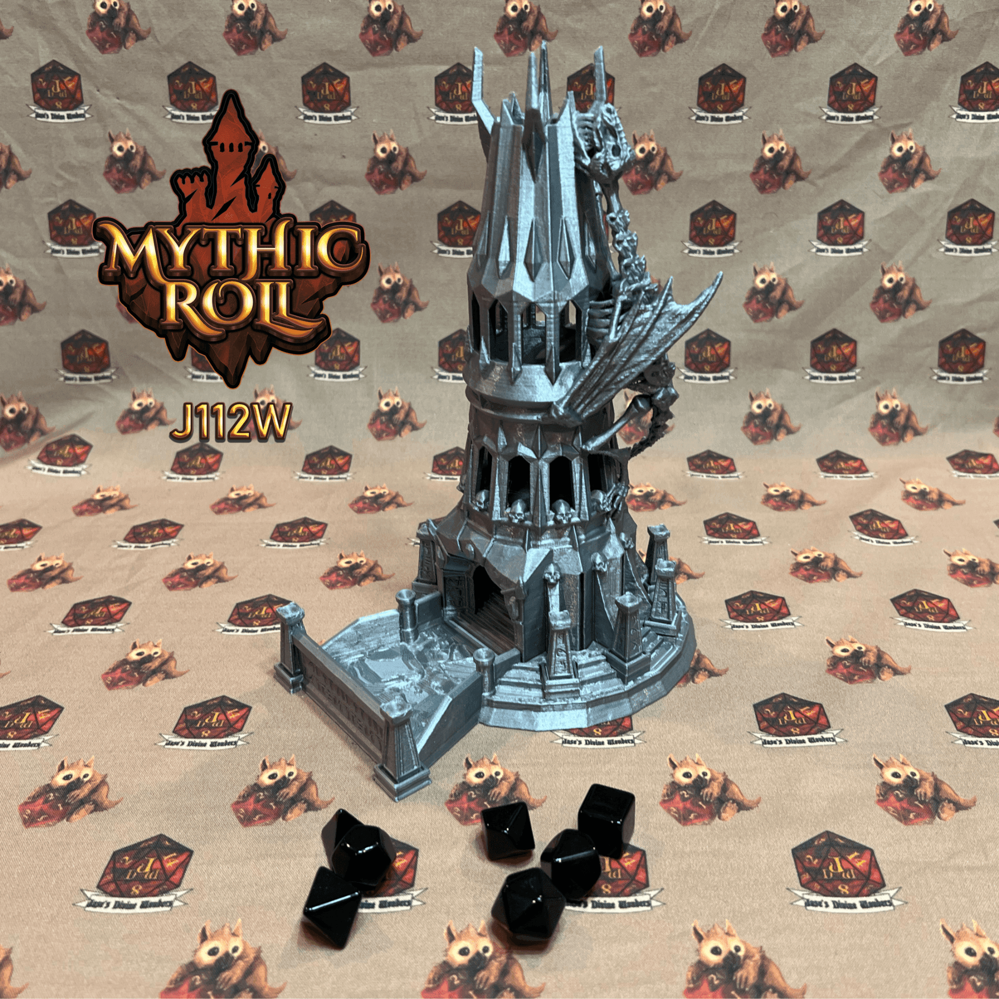 Mythic Roll Dice Tower - The Heart of the Necropolis - Black
