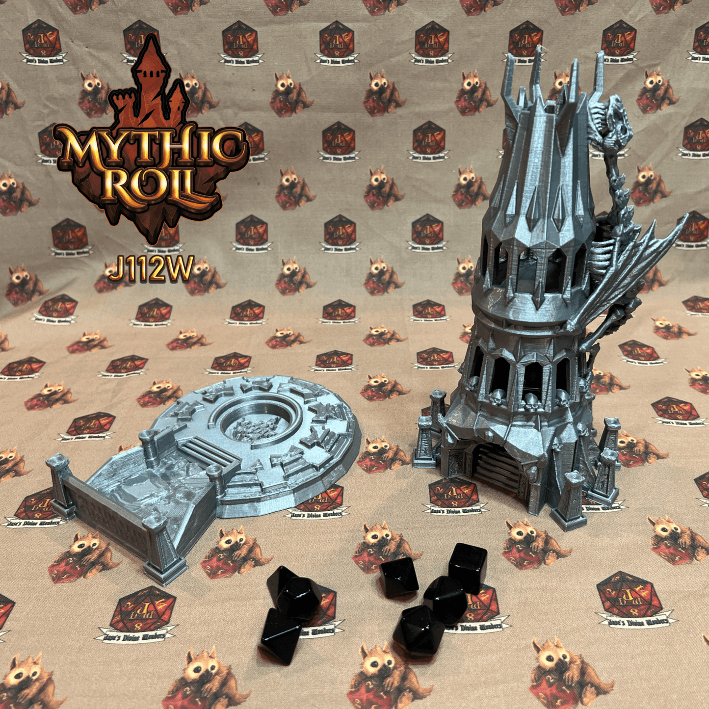 Mythic Roll Dice Tower - The Heart of the Necropolis - Black