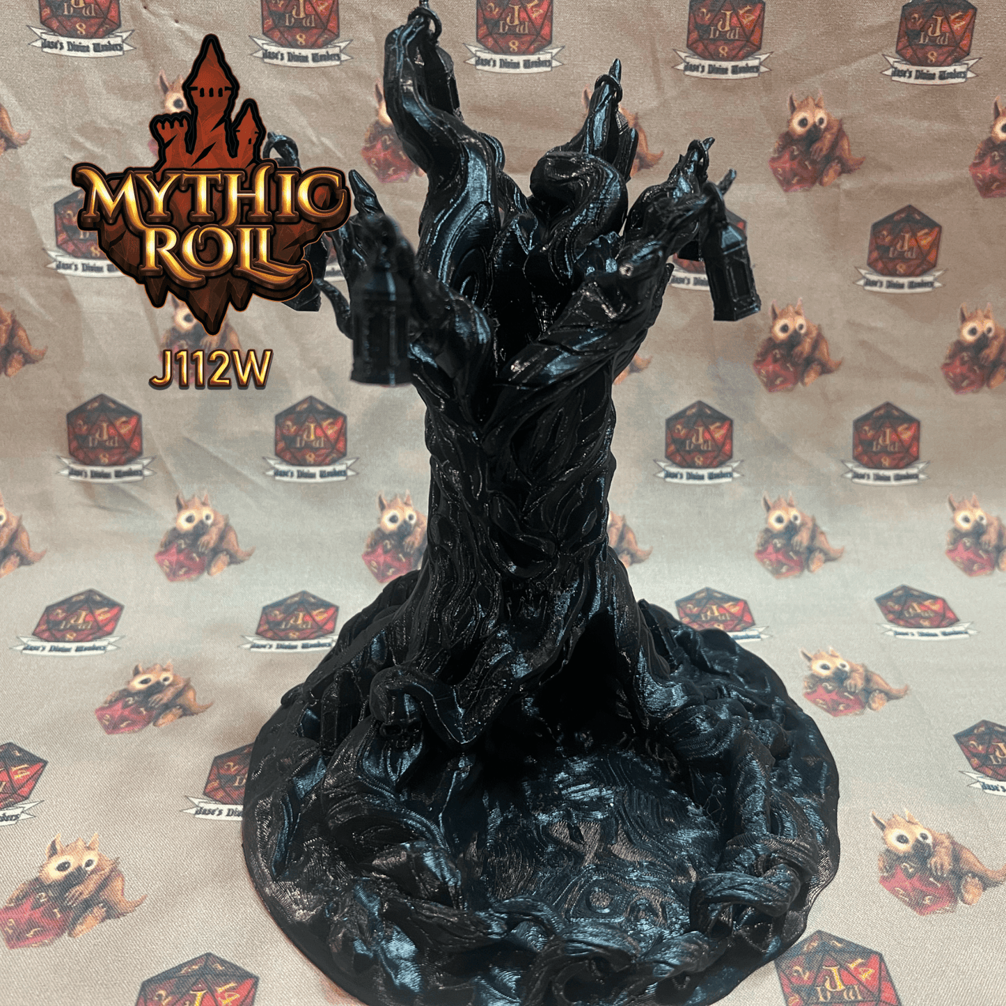 Mythic Roll Dice Tower - The Terror Tree - Black