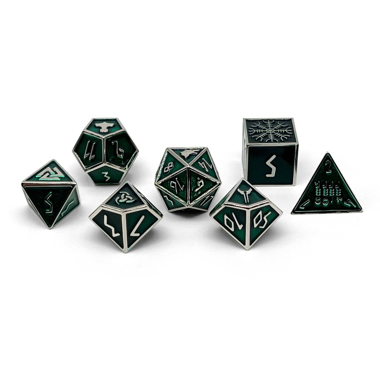 Loki TM- Norse Themed Metal Dice Set - 
