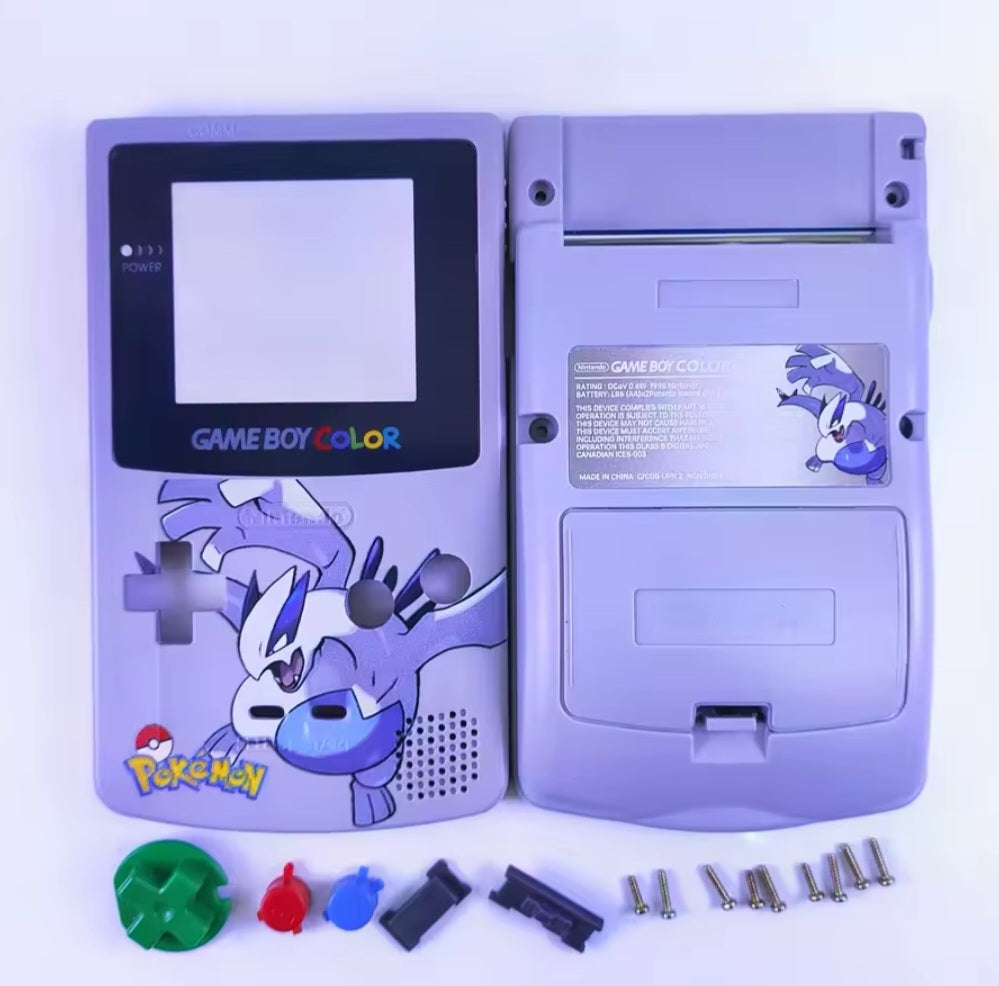 GBC Game Boy Color Case Replacement Shell Full Housing Pokemon