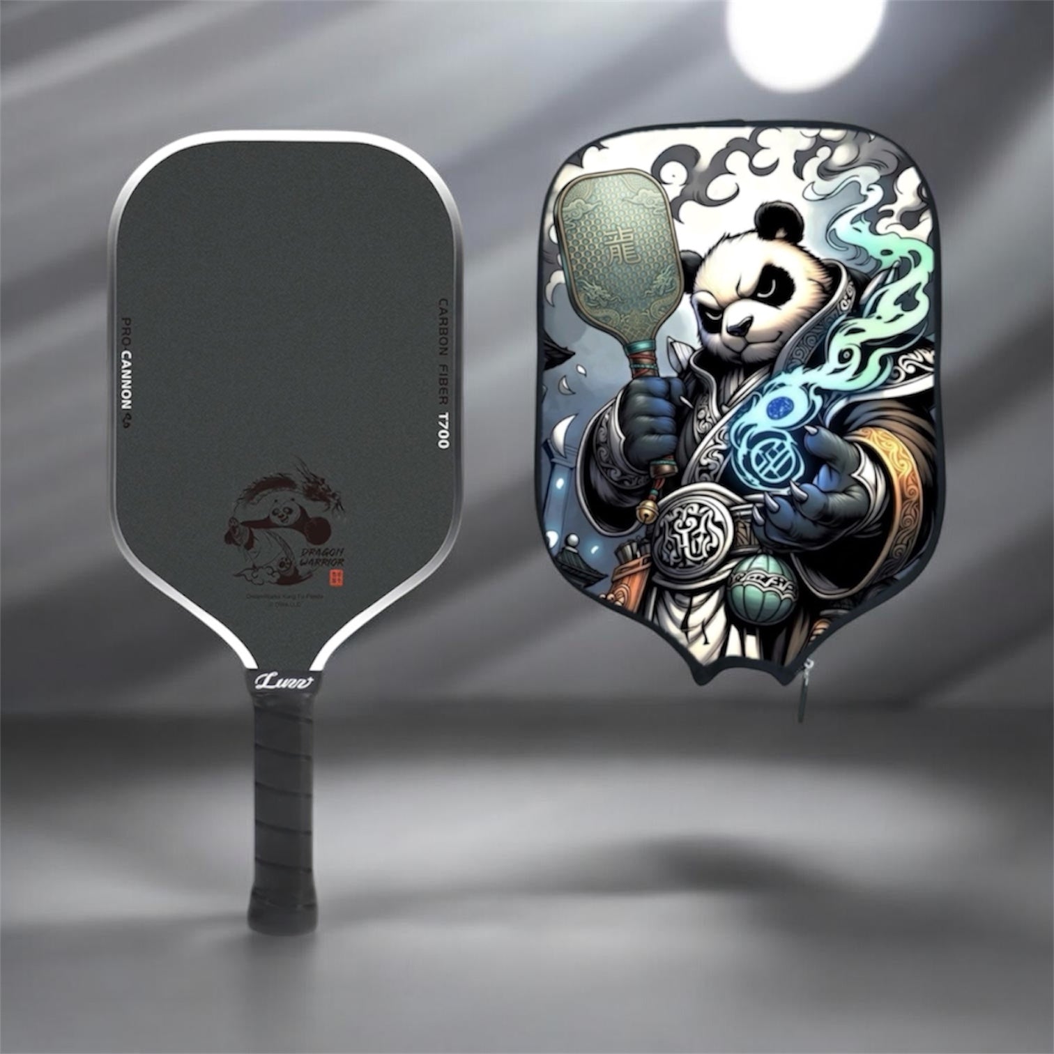 Luzz Kung Fu Panda Cannon Mad Pickler Edition Pickleball Paddle & Cover
