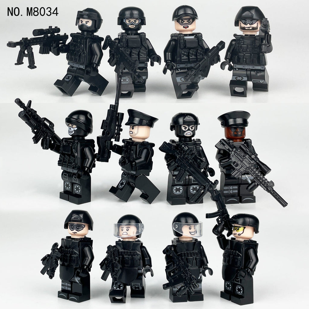 Valor Guard SWAT - Elite Special Tactics - 12 Man Team - Mil-Blox