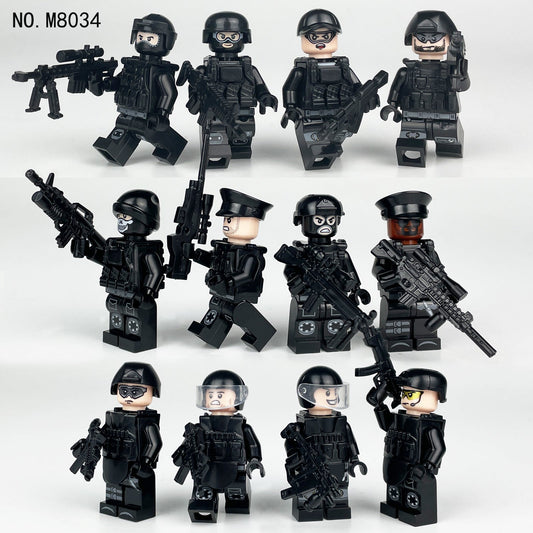 Valor Guard SWAT - Elite Special Tactics - 12 Man Team - Mil-Blox