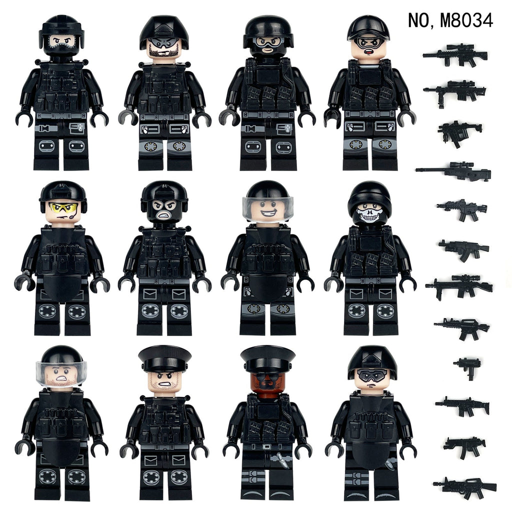Valor Guard SWAT - Elite Special Tactics - 12 Man Team - Mil-Blox