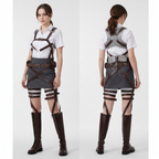 Attack on titan cosplay costume shingeki no kyojin recon corps mikasa ackerman harness belt hook