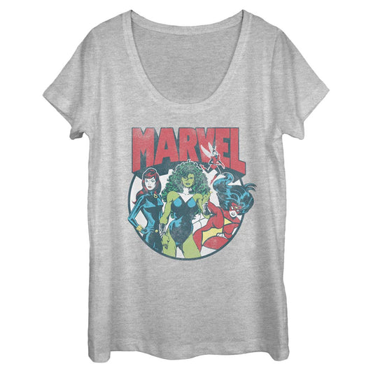 Women's Marvel Marvel Gals Scoop Neck T-Shirt