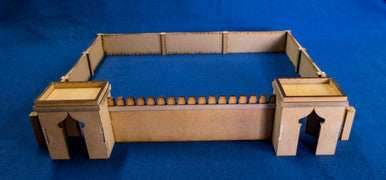 28mm Temple Walls (MDF) - 28MMDF160-2 - 