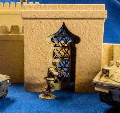 28mm Temple Walls (MDF) - 28MMDF160-2 - 
