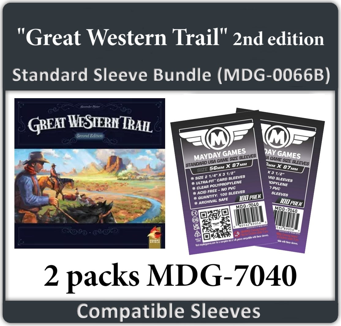 "Great Western Trail" Compatible Card Sleeve Bundle