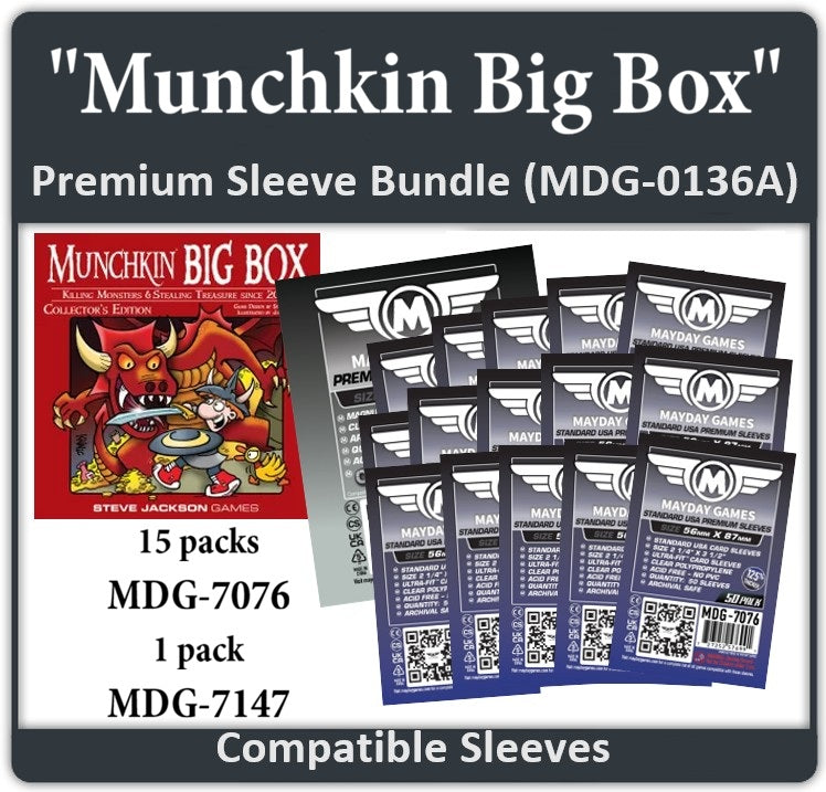 "Munchkin Big box" Compatible Card Sleeve Bundle