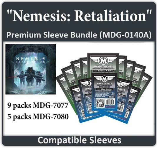 "Nemesis Retaliation" All In Gamefound Compatible Sleeve Bundle
