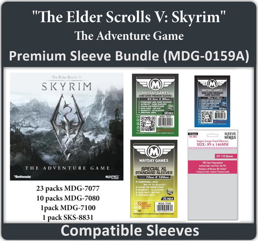 "The Elder Scrolls V: Skyrim – The Adventure Game" Compatible Card Sleeve Bundle
