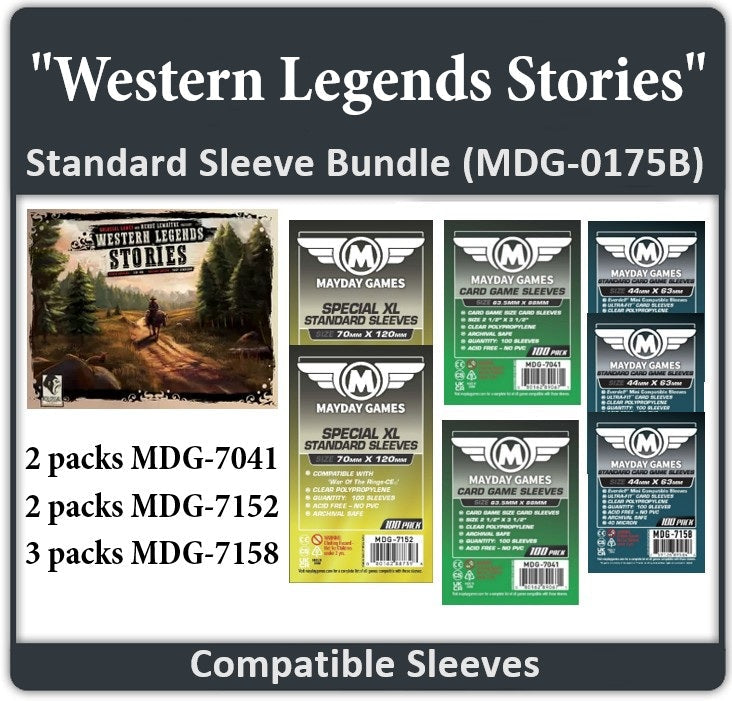 "Western Legends Stories" Compatible Card Sleeve Bundle
