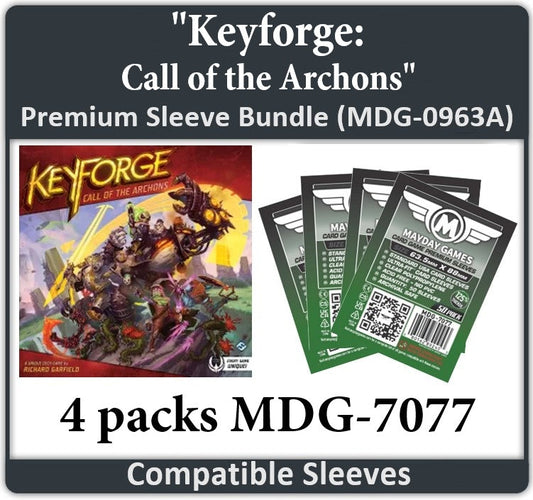 "Keyforge: Call of the Archons" Compatible Card Sleeve Bundle