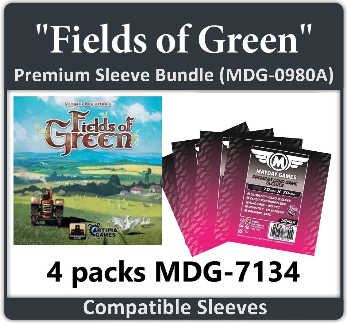 "Fields of Green" Compatible Card Sleeve Bundle