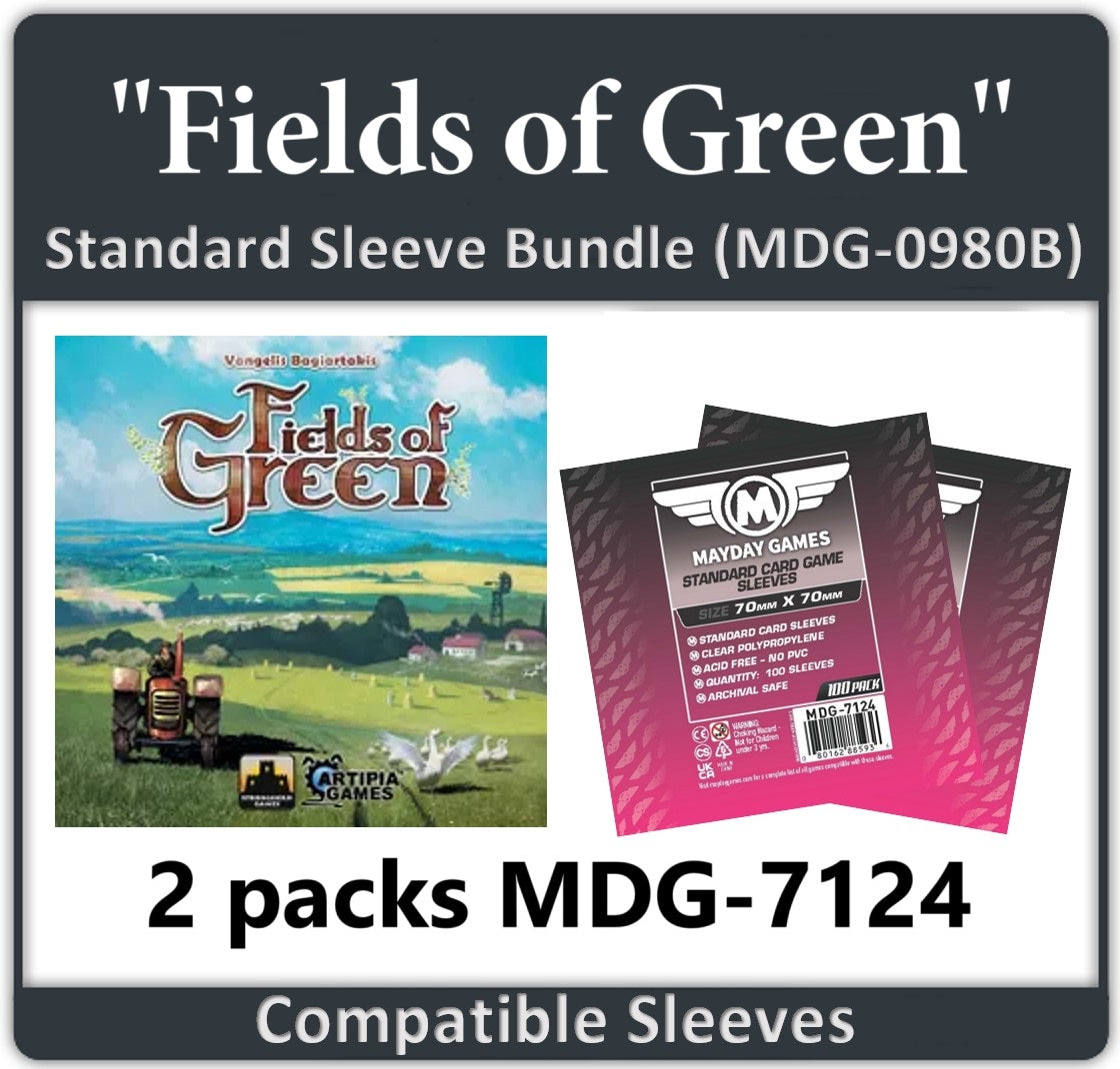 "Fields of Green" Compatible Card Sleeve Bundle