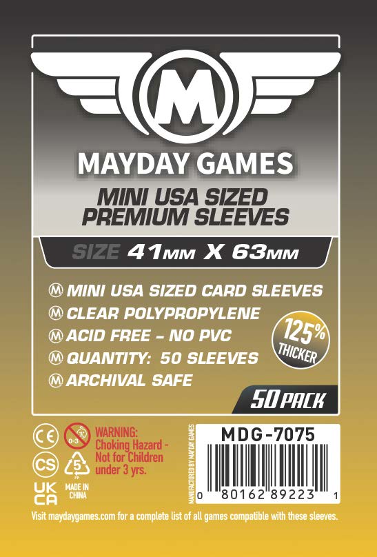 Mini USA Card Sleeves (41x63mm) Standard 7039 or Premium 7075