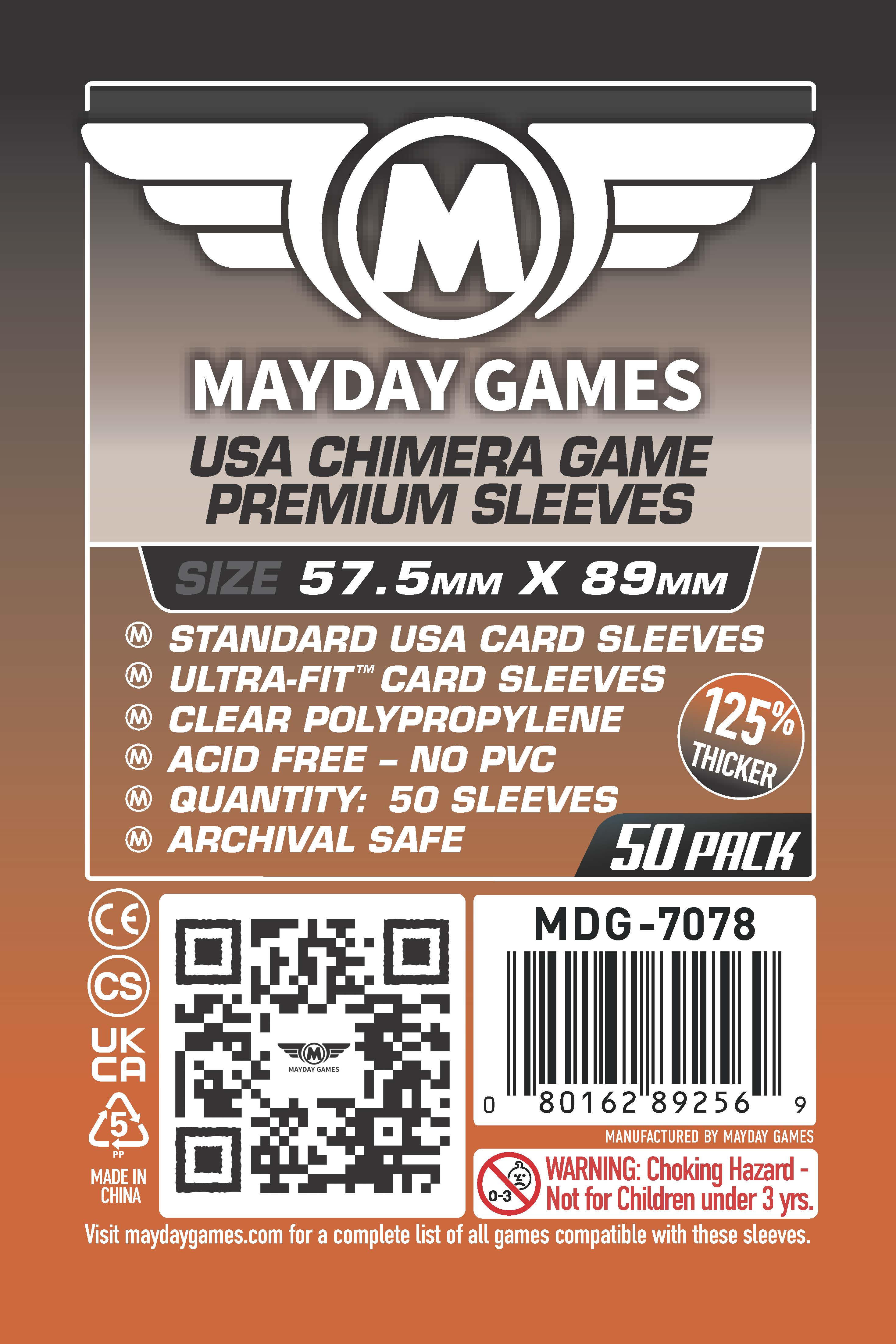Standard USA Chimera Card Sleeves (57.5x89mm) Standard 7044 or Premium 7078