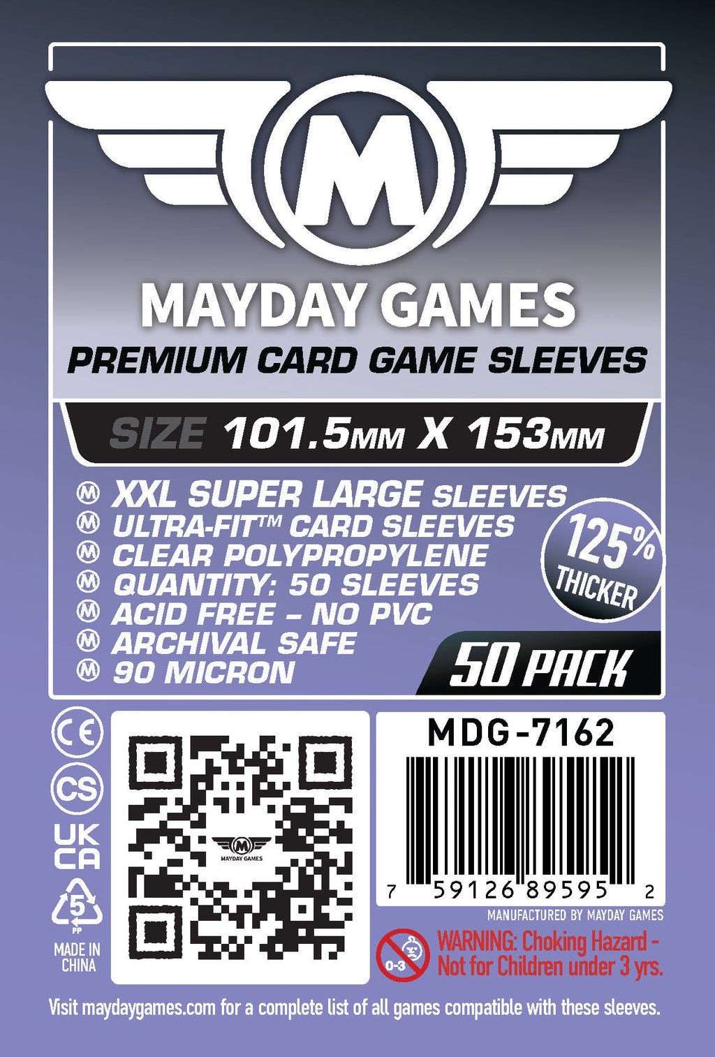 XXL Super Large Card Sleeves (101.5x153mm) Premium 7162 or Standard 7157