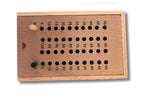 ELITE Magnetic Clasp Storage Box With  4 Pegs; Scoring Track for Crokinole NO DISCS (2024 Version)