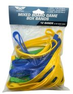 12 Pack of Mixed Board Game Box Bands (4 of each Small, Medium, Large)