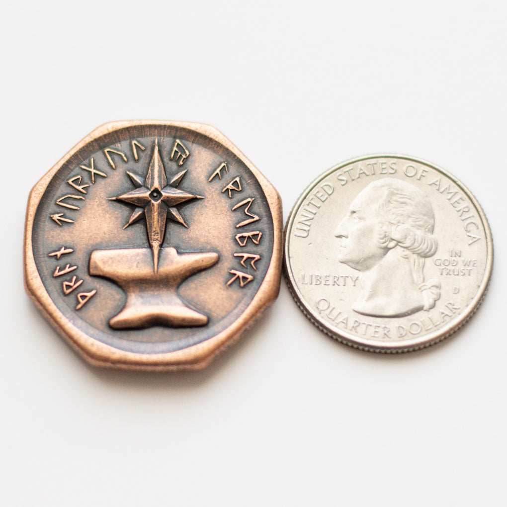 Axe of Thrain Copper Coin - 