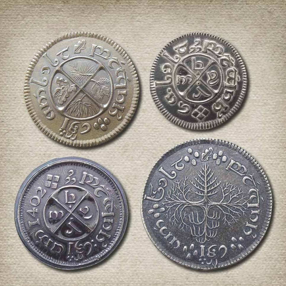 The Hobbit™ Set #2 - The Shire™ Deluxe Set of Four Coins - Silver and Brass - 