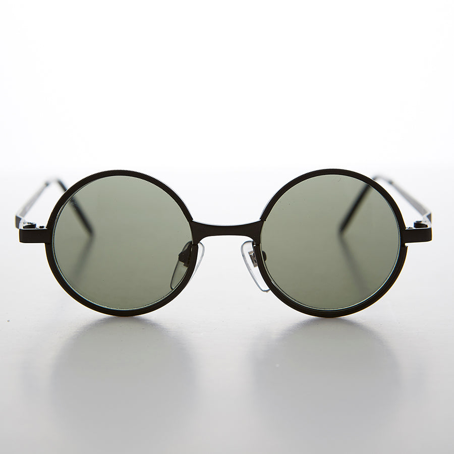 Round Metal Punk Hippie Vintage Steampunk Sunglass - Merlin 1
