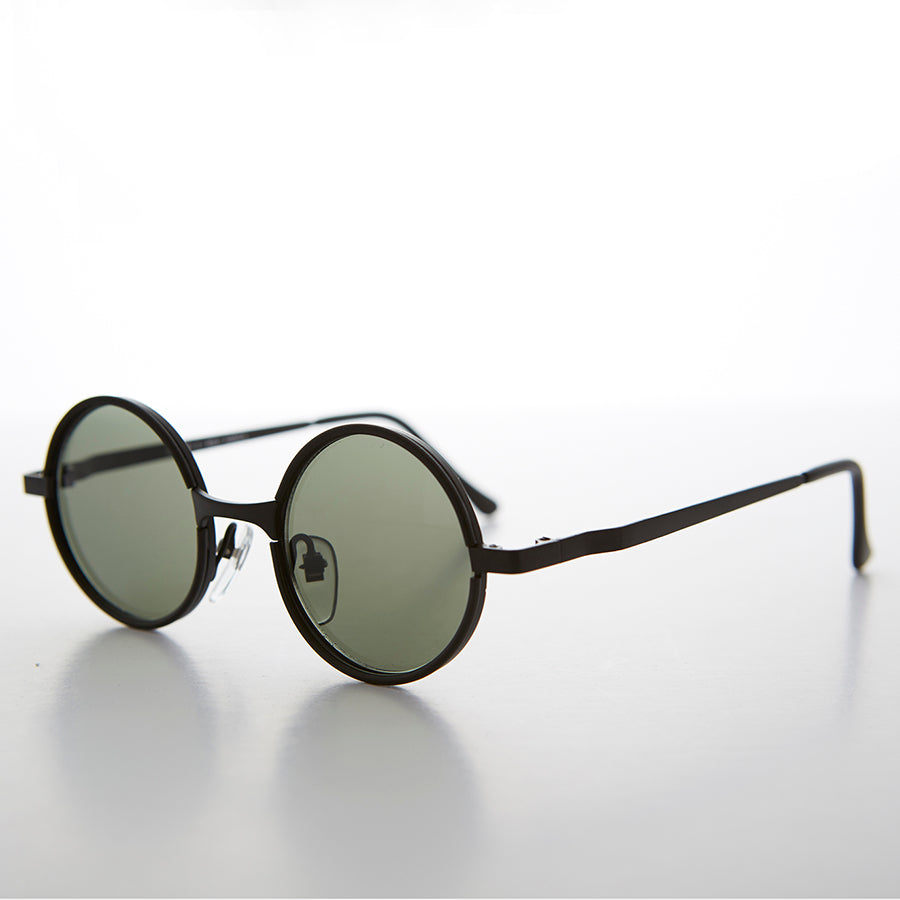 Round Metal Punk Hippie Vintage Steampunk Sunglass - Merlin 1