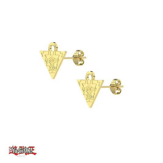 Yu-Gi-Oh!™ Millennium Puzzle Stud Earrings - Gold / Pair