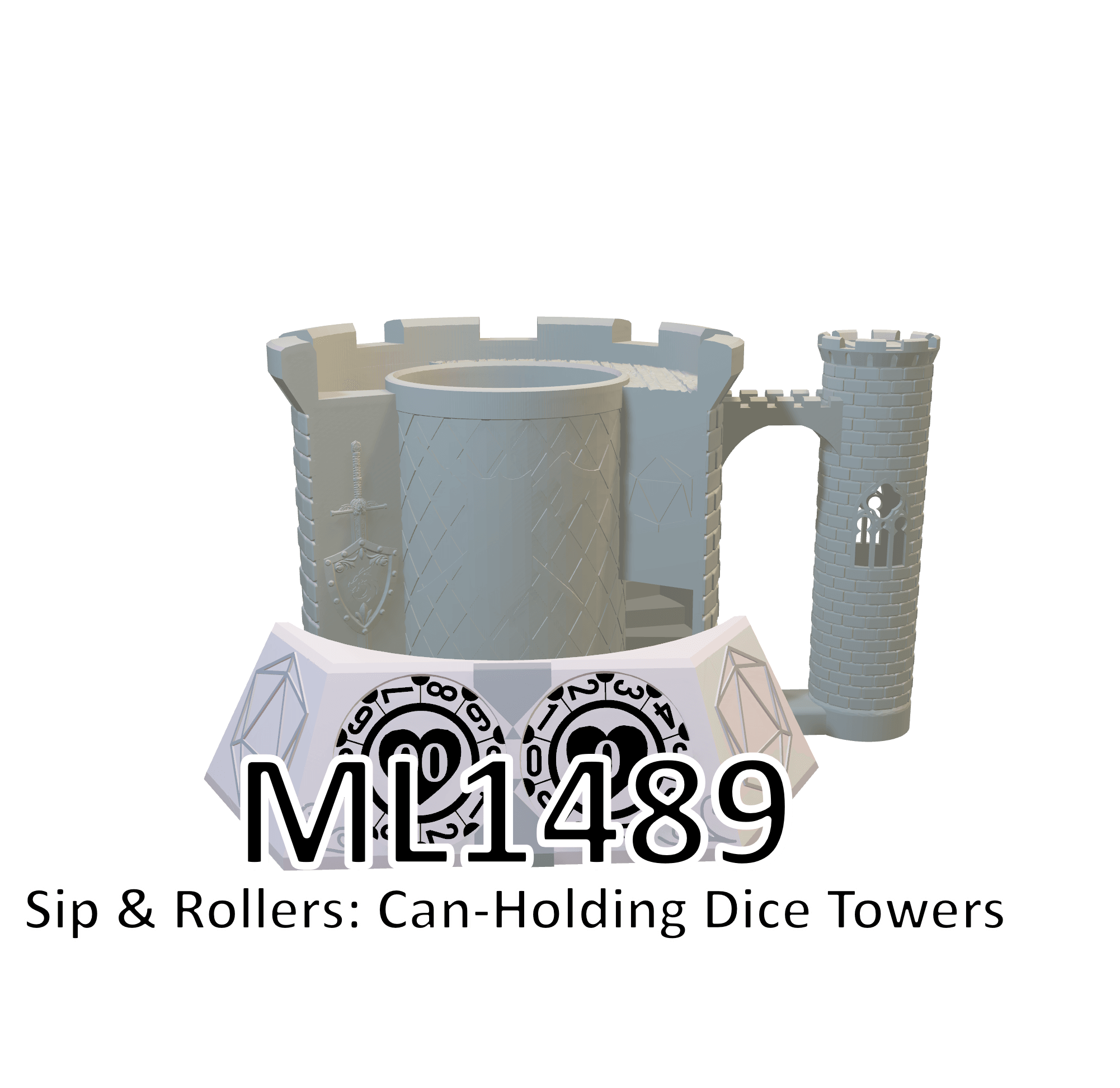 Cleric Mug & Dice Tower - Tier 1 / Included