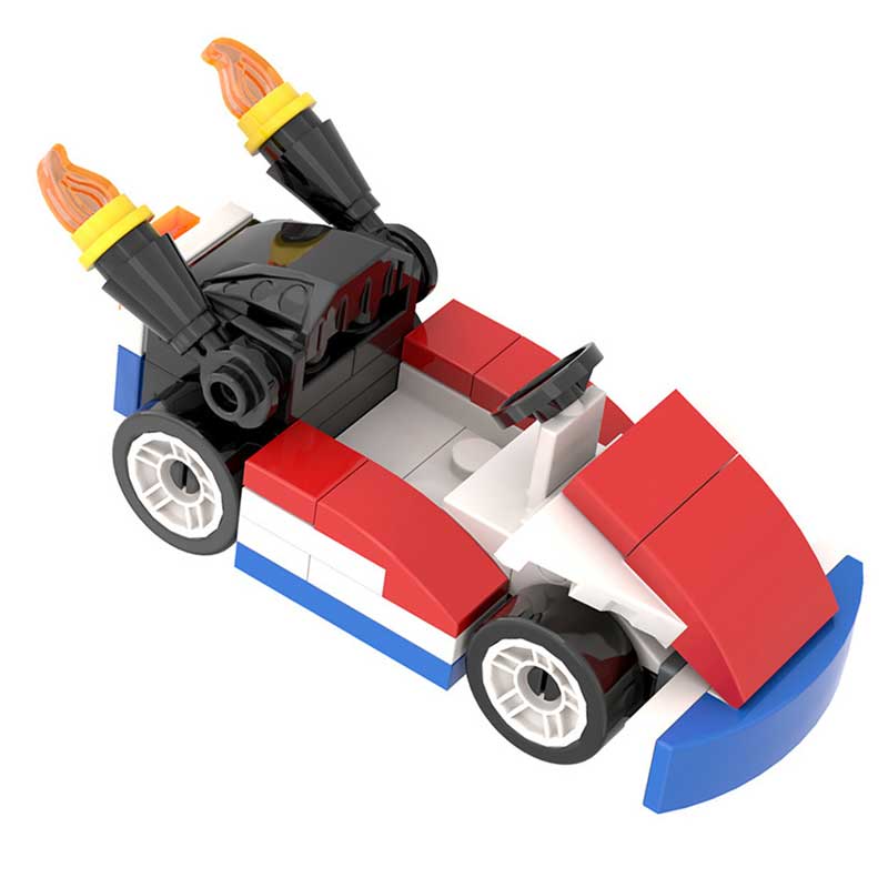 Mario Kart Red Super Mario Brothers Lego Compatible Minifigure Toys