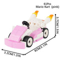 Princess Peach Kart Pink Super Mario Brothers Lego Compatible Minifigure Toys