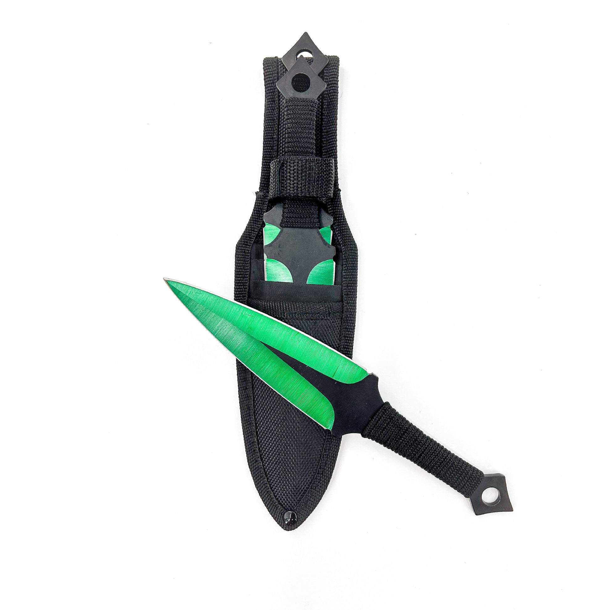 Momochi Ninjutsu Precision Throwing Knives Green-0