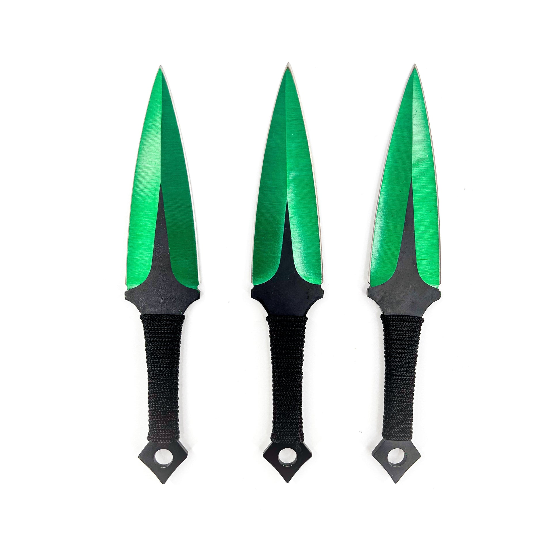 Momochi Ninjutsu Precision Throwing Knives Green-4