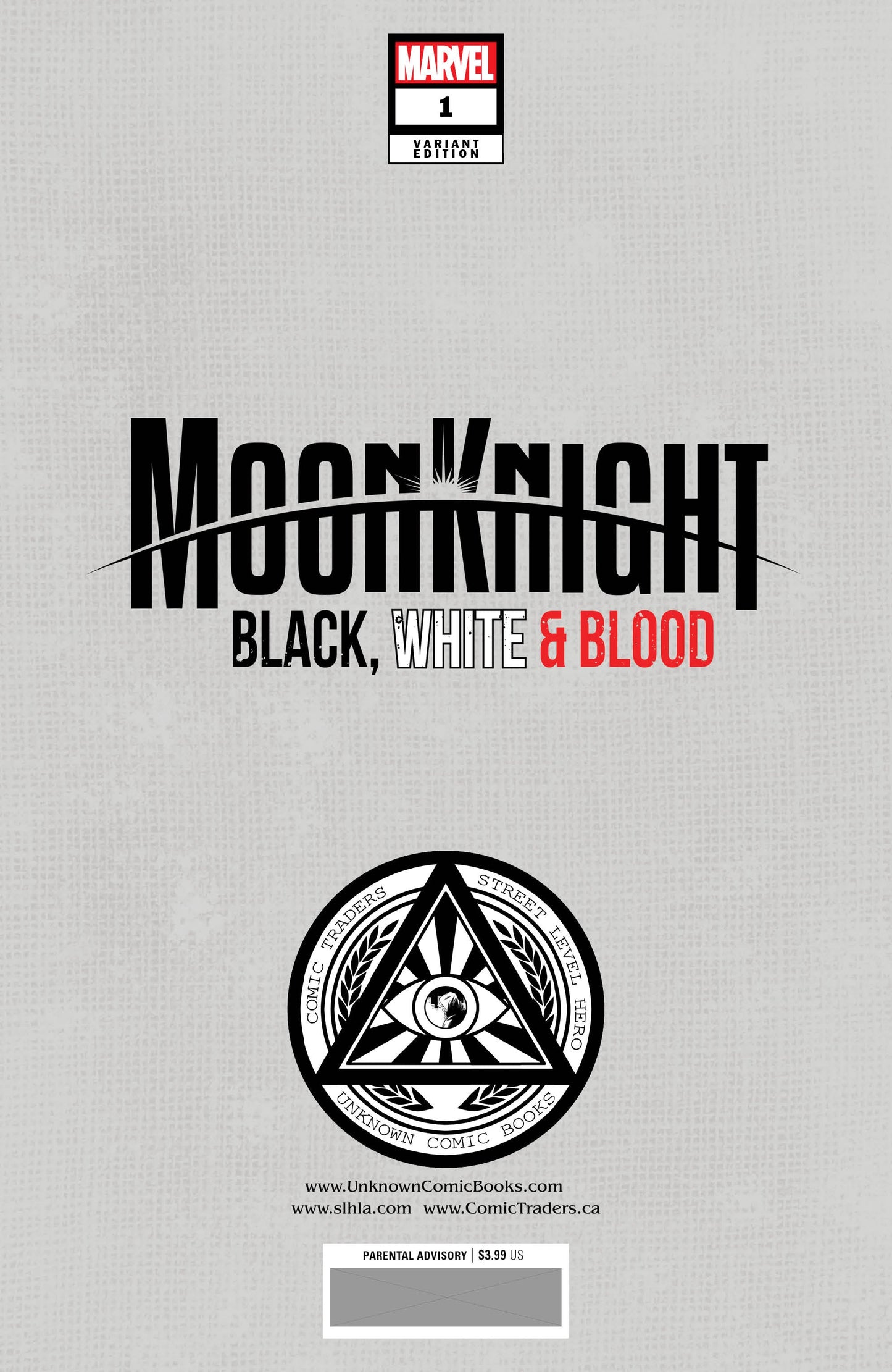 Moon Knight: Black, White & Blood 1 Unknown Comics Creees Exclusive Var (05/11/2022)