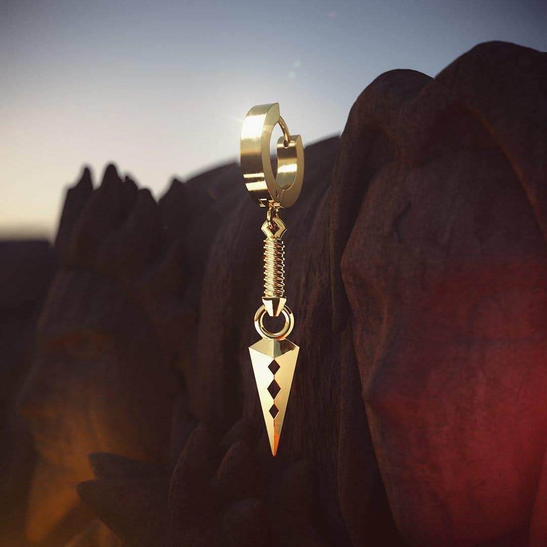 Naruto™ Zaku's Kunai Earring - Black / Single