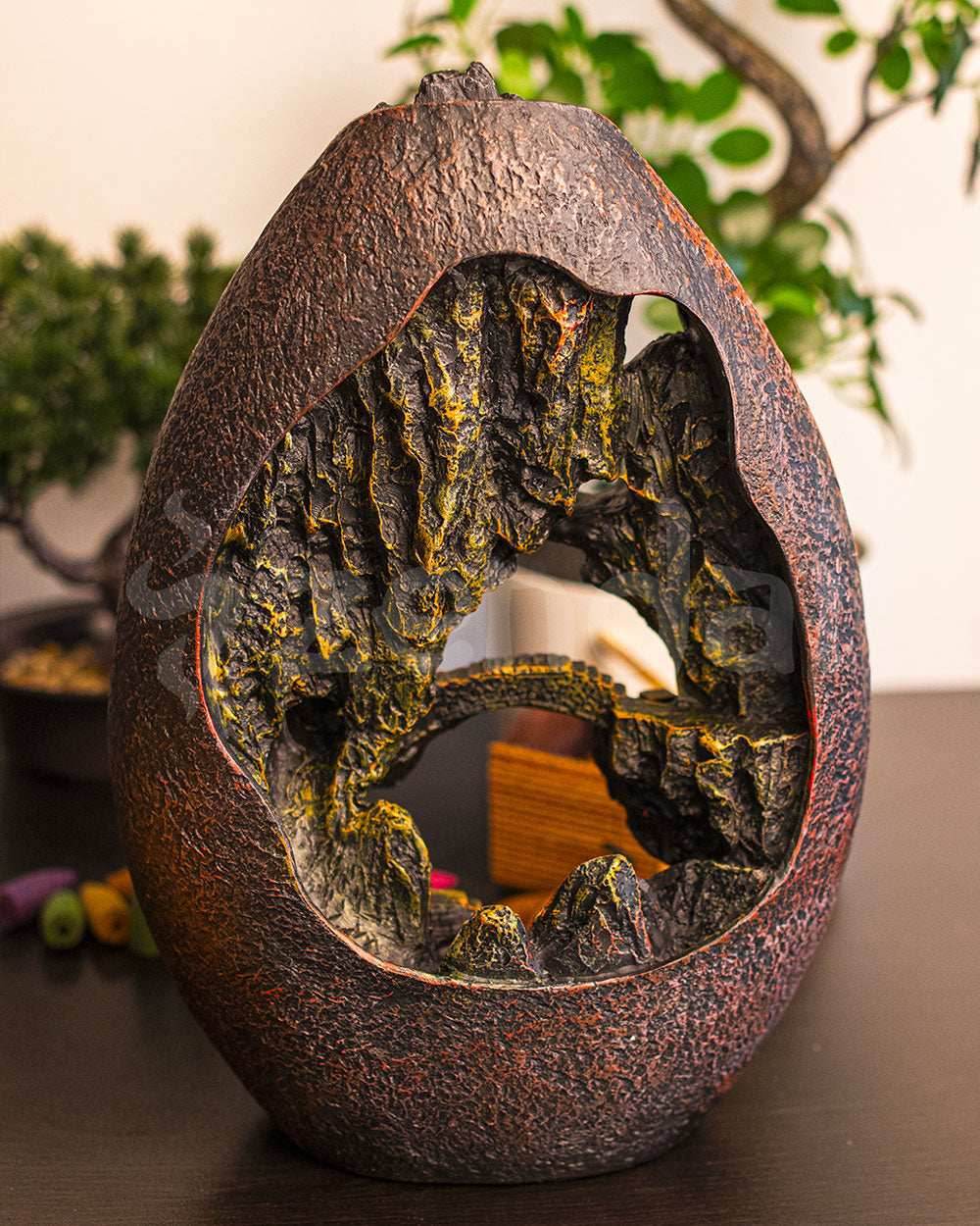 Mountain Temple - Backflow Incense Burner - 