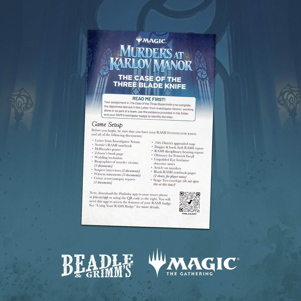 Murders at Karlov Manor: The Case of the Three Blade Knife (MTG) - 