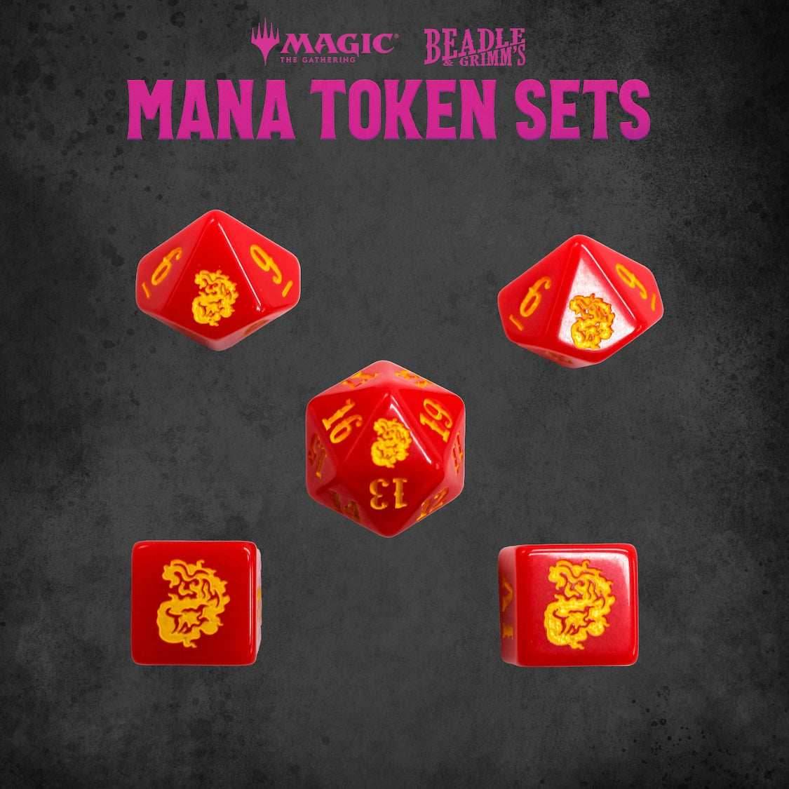 Red Mana Token Set (MTG) - 